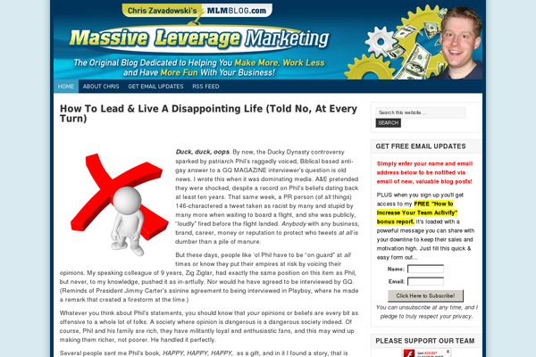 Site using Subscribe Me plugin
