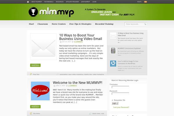 Headlines theme site design template sample