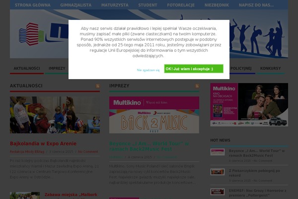 Site using EU Cookie Law Compliance plugin