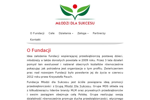 Mds theme site design template sample