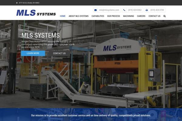 Industrial theme site design template sample