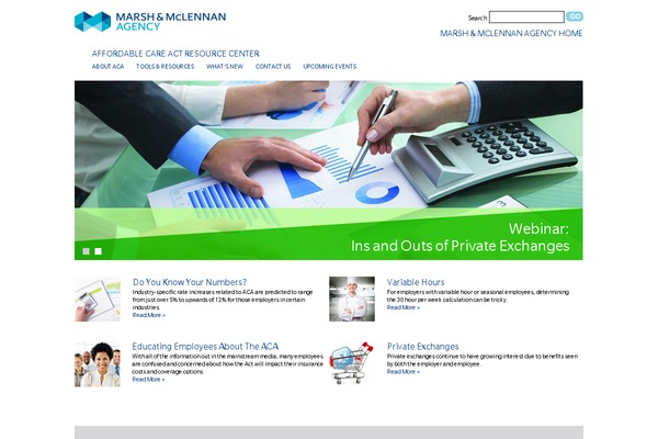 Aca theme site design template sample