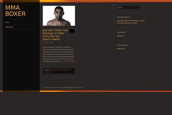 Sunspot theme site design template sample