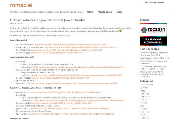 Openark-blog theme site design template sample