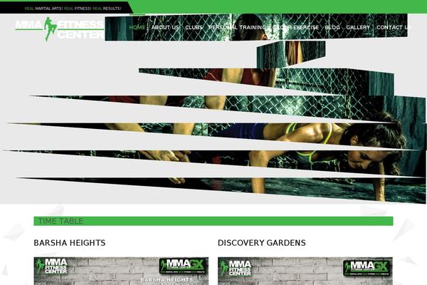 Mma theme site design template sample