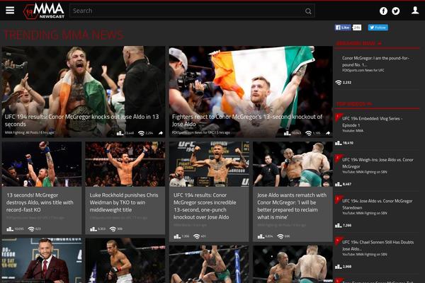 mmanewscast.com site used Mobsoc-media-grid