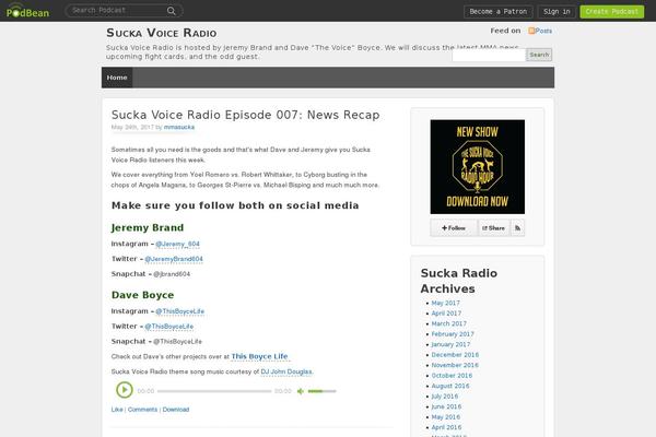 Site using PbShare plugin