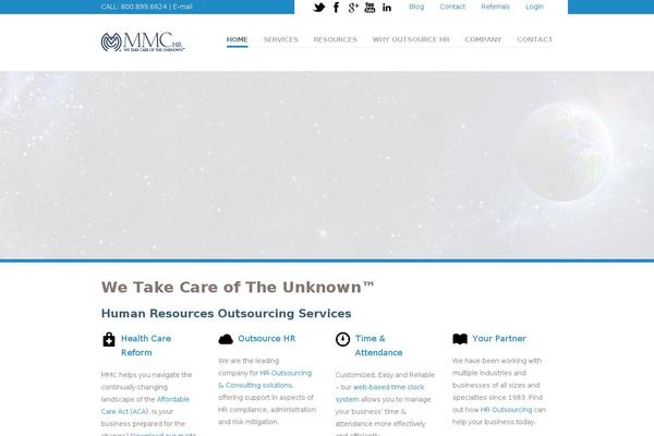 Vanguard theme site design template sample
