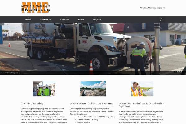 Vantage theme site design template sample