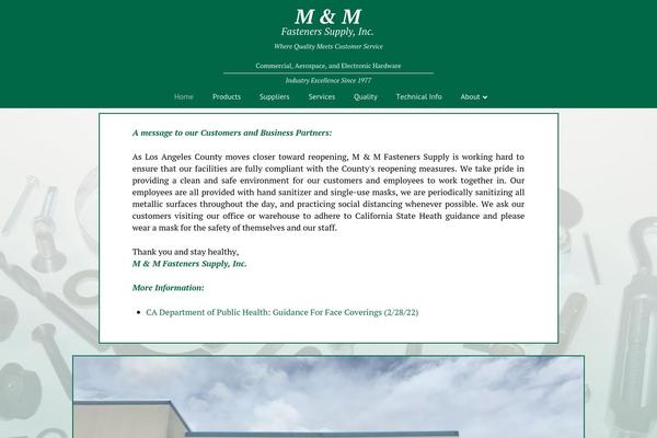 Site using Cornerstone plugin