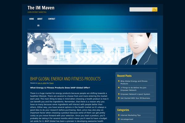 Online Marketer theme site design template sample