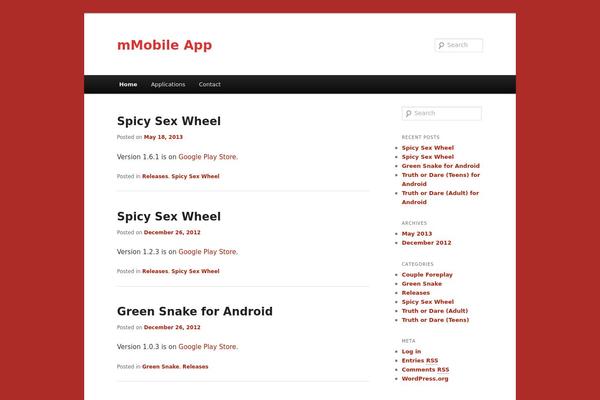 Twenty Eleven theme site design template sample