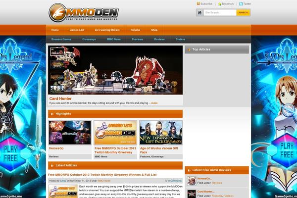 Gamenow theme site design template sample