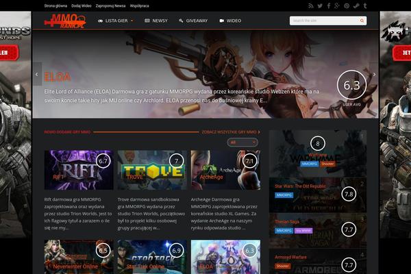 Gauge theme site design template sample