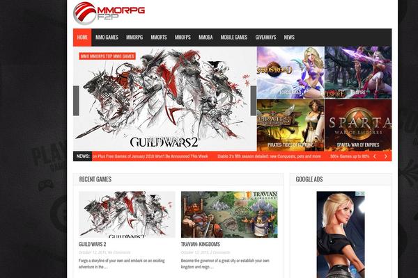 Gameleon theme site design template sample