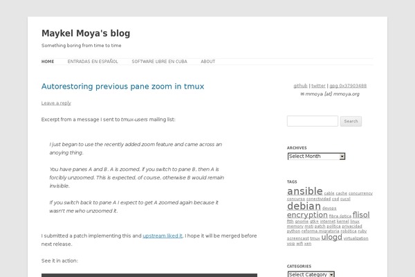 Site using Crayon Syntax Highlighter plugin