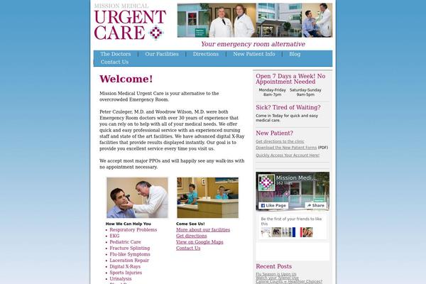 Mission theme site design template sample