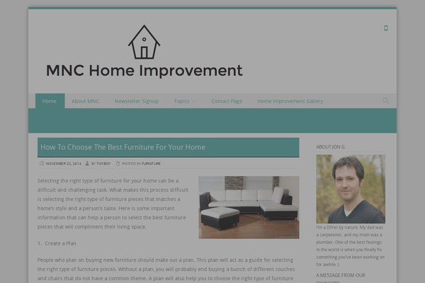 Discovery theme site design template sample