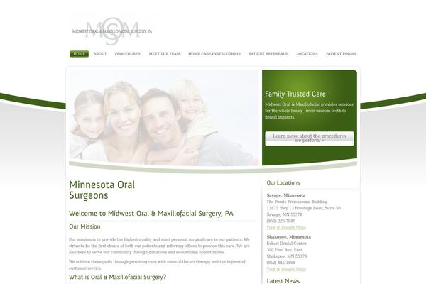 mnoralsurgery.com site used Rttheme9