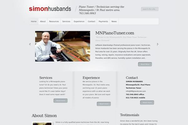 Minimal theme site design template sample
