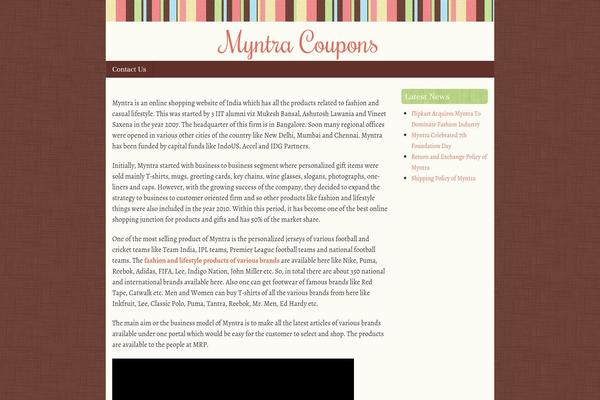 Scrappy theme site design template sample