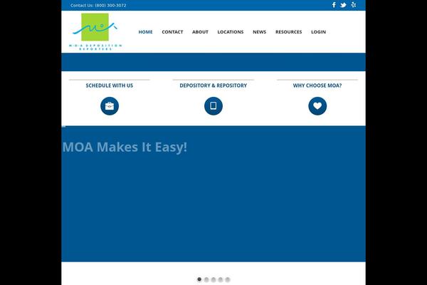 CoolBlue theme site design template sample