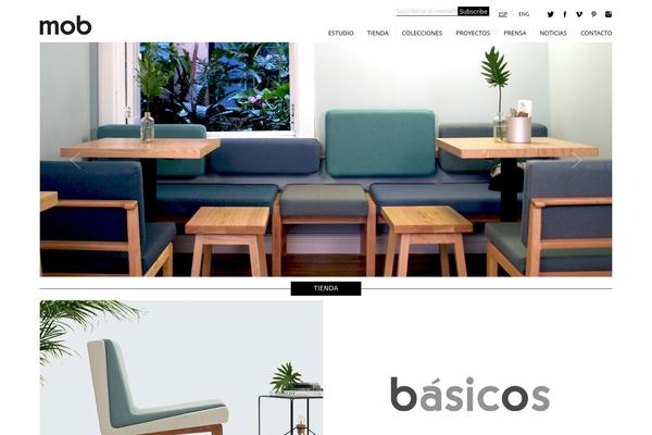 Mob theme site design template sample
