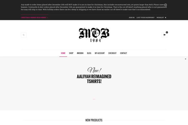 Mob theme site design template sample