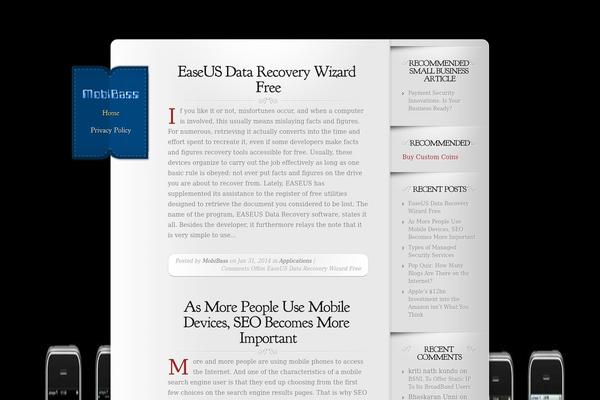 Memoir theme site design template sample