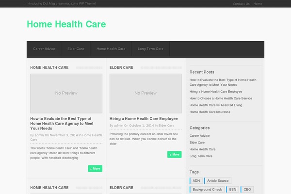 mobihealth.info site used Dotmag