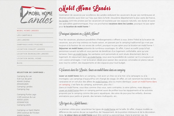 mobil-home-landes.com site used Wp_nico5