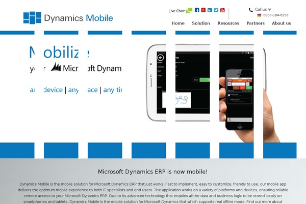mobile-affairs theme websites examples