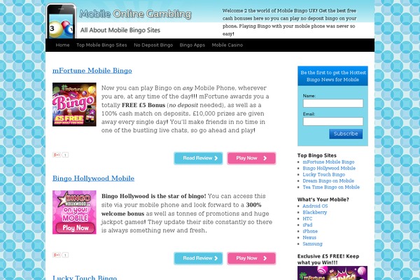 mobile-bingo.org.uk site used Twentyten-v2