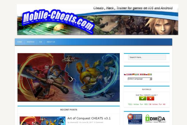 mobile-cheats.com site used iMag Mag