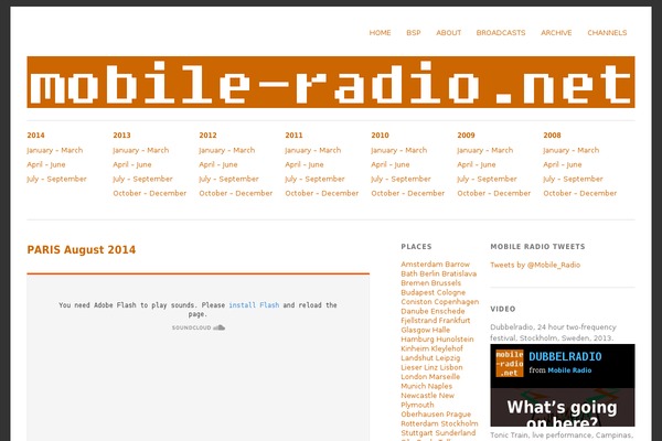 Site using (a) Slideshow plugin