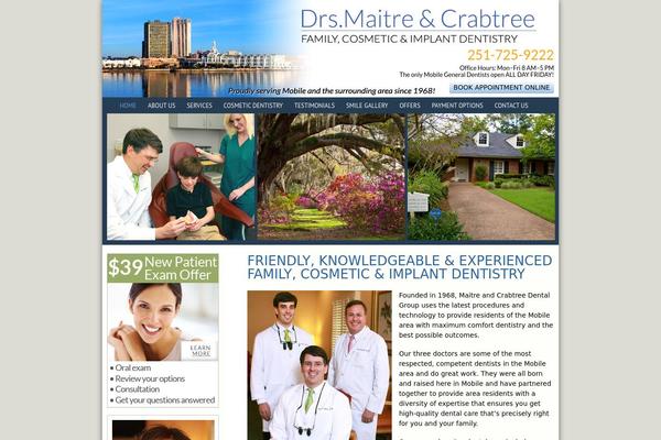 mobilealabamadentistry.com site used Wpmaintheme