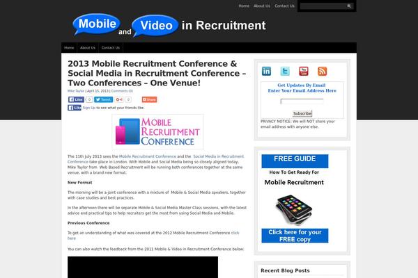 mobileandvideoinrecruitment.com site used Wp-prosper-prem