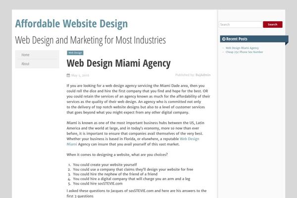 SmartAdapt theme site design template sample