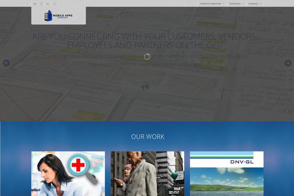 mobileappscompany.com site used Salient4