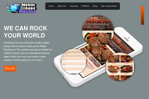 mobileappsmavens.com site used Instaportfoliopro