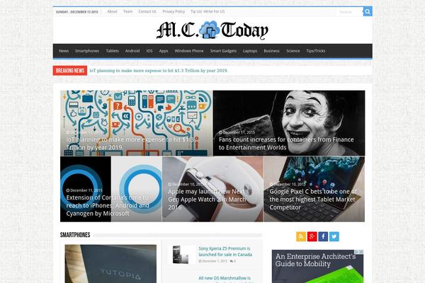 Mct theme site design template sample