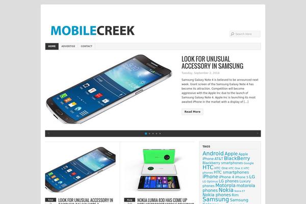 Organic Magazine theme site design template sample