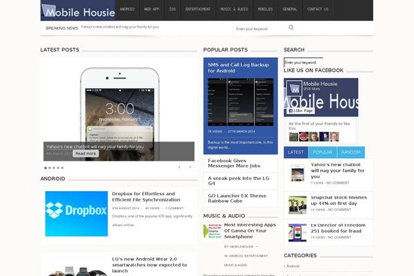 Site using Style-magazine-isotope plugin