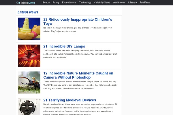 mobilelikes theme websites examples