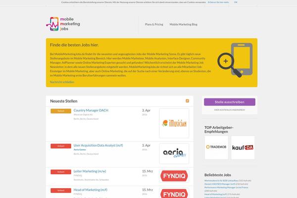 Jobroller theme site design template sample