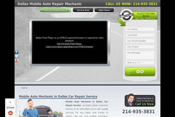 mobilemechanicdallas.com site used Rockstarbiztheme-v1-8-1