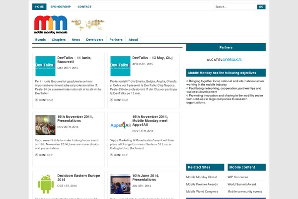 Channel theme site design template sample