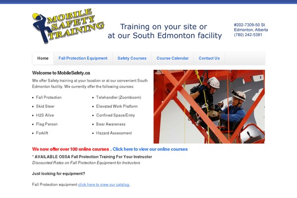 mobilesafety.ca site used Skeleton
