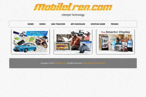 Simple Shop theme site design template sample