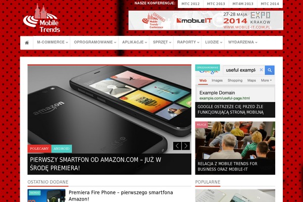 Site using Wp-widget-in-navigation plugin